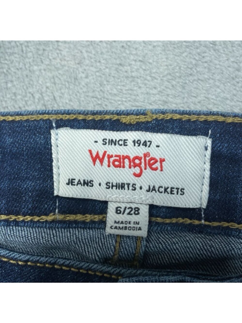 NWT Wrangler Women's 6/28 High-Rise Bootcut Jeans Dark Blue G2235 - Picture 10 of 15